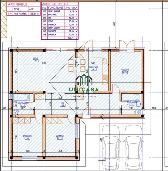 Casă nouă/4 camere/parter/eficientă energetic/ în Vlădești