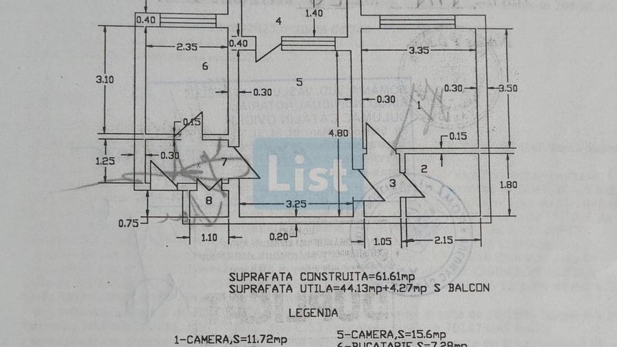 Comision 0! De vanzare apartament renovat cu 2 camere