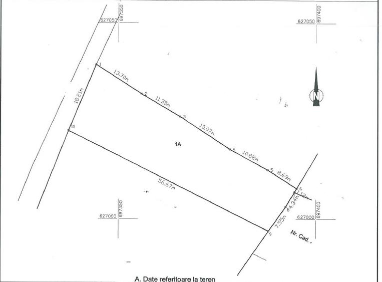 Teren intravilan, 896 mp - zona Visan - 2