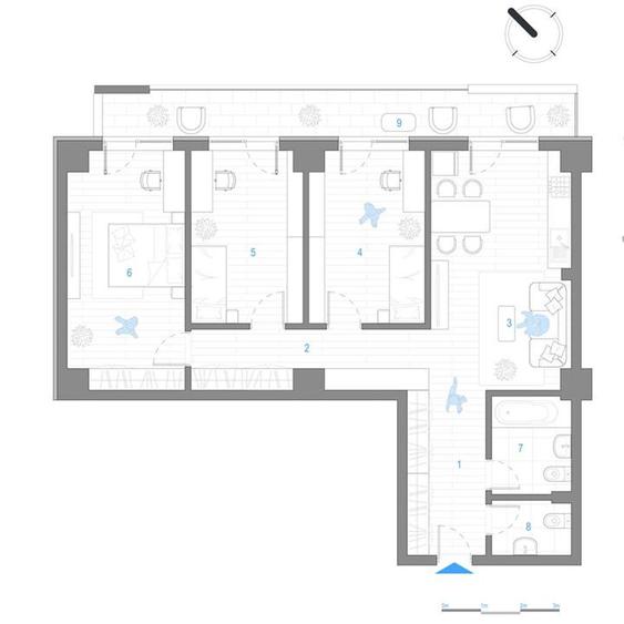 Apartament 4 camere - bloc nou - Cug - Selgros
