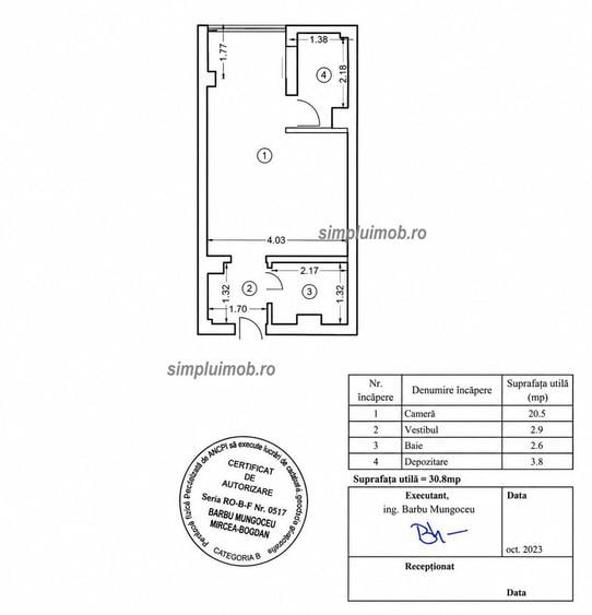Garsoniera renovata mobilata utilata Ramnicu Sarat