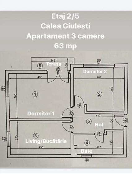 Apartament 3 camere Giulesti bloc nou parcare inclusa
