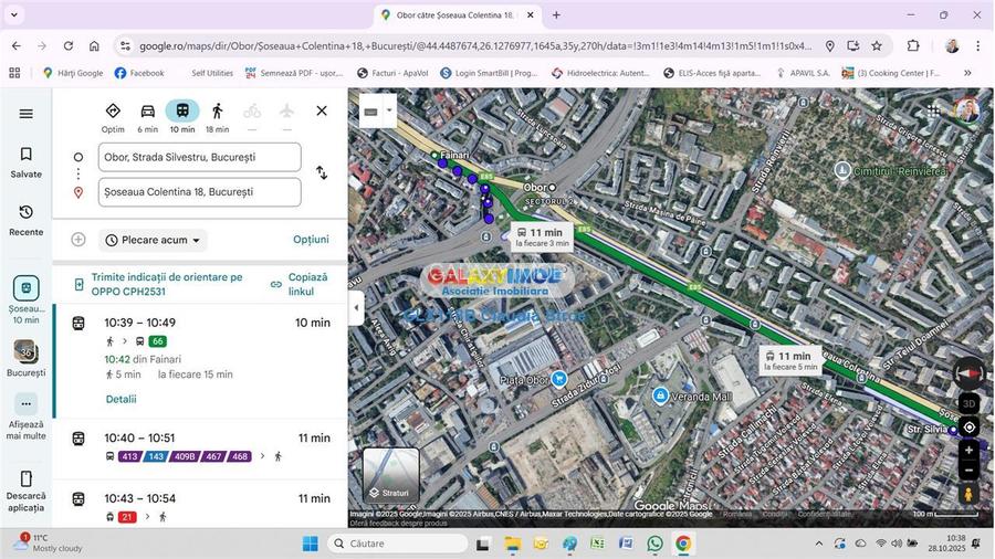 INCHIRIERE APARTAMENT 2 CAMERE OBOR COLENTINA