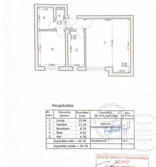 Apartament 2 camere demisol