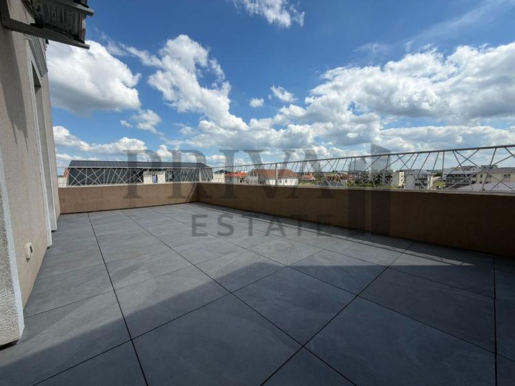 Penthouse nou 2 camere, 57 mp terasa, 20 mp, 2 locuri parcare, Brytim