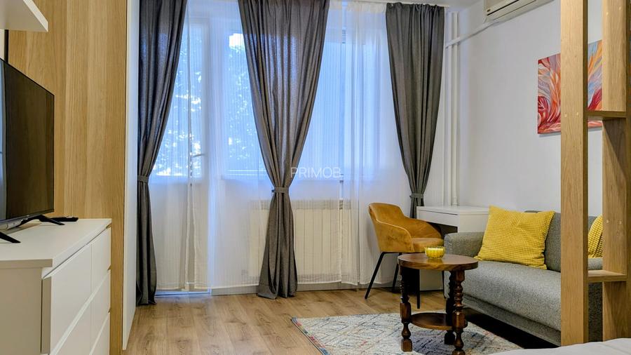 Herestrau,tip studio/zona de zi/noapte,renovata/mobilata nou,lux,3 min de parc - 5
