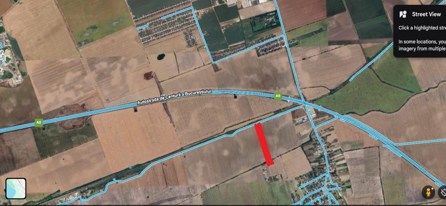 Teren 10.700, intravilan Tunari- Dimieni, Aeroport Otopeni-A0- cale ferata