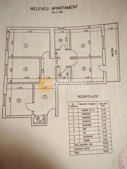 4 camere decomandat - 94 mp - 2 balcoane - Complet renovat - Nicolina 2