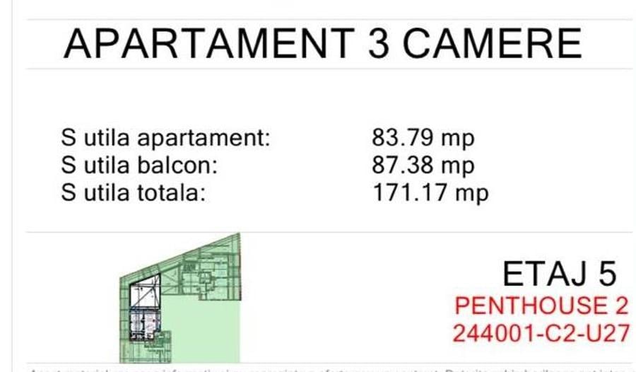Apartament de 3 camere tip penthouses Carol Viilor - 7