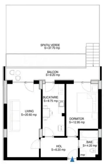 Curte/Gradina Apartament 2 Camere Decomandat Metrou Nicolae Teclu