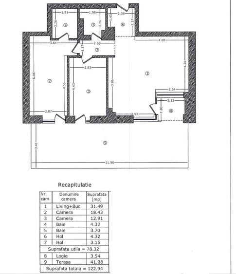 Aviației Park 3 camere cu terasa 18 MP si grădină 22 MP + parcare - 20