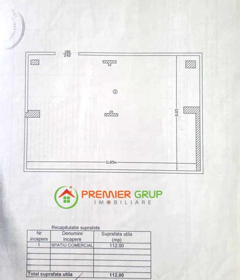 Spatiu comercial 112mp, Podu de Fier, CT, AC