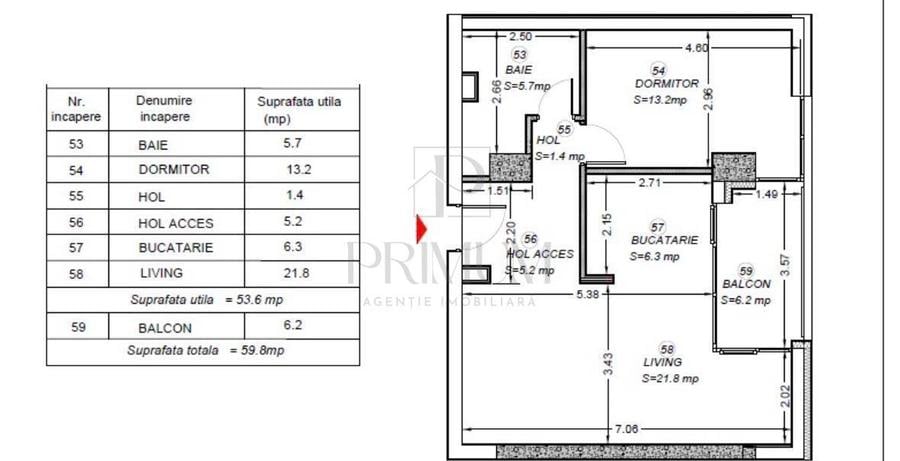 CENTRAL - 2 CAMERE - ETAJUL 1 - SPATIOS - ZONA EXCELENTA