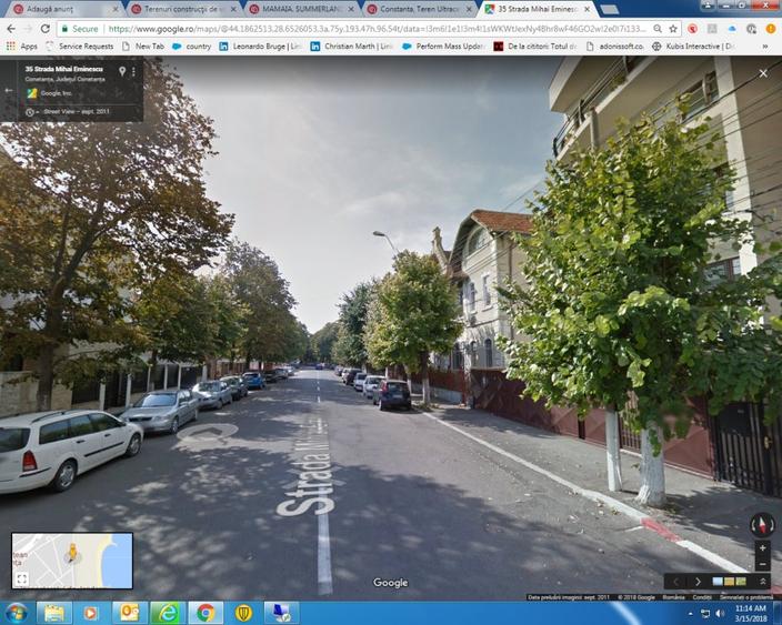Vedere frontala la mare, deschidere 40m ,str Eminescu 28,Casa Casatoriilor