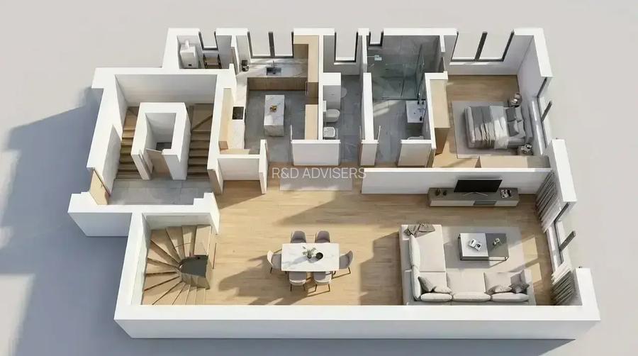 Triplex luminos cu rooftop de 80 mp, în Dorobanți - 8