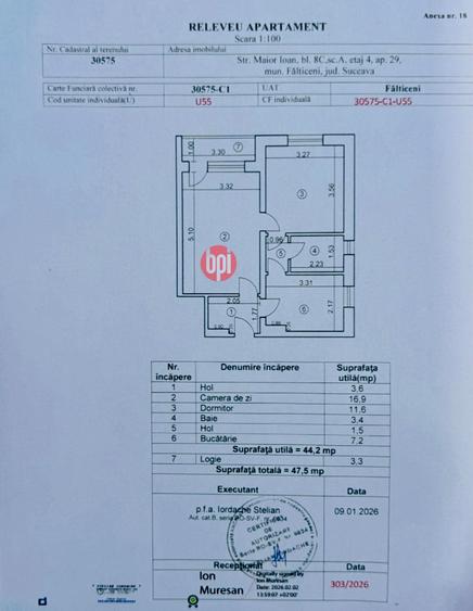 SE VINDE Apartament 2 camere circular, in Falticeni, jud.SV