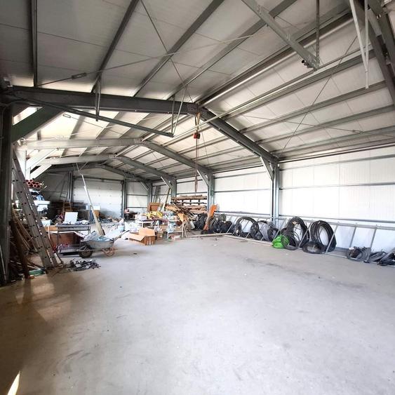 Proprietate industrială cu hală metalică, birouri și teren – Golești