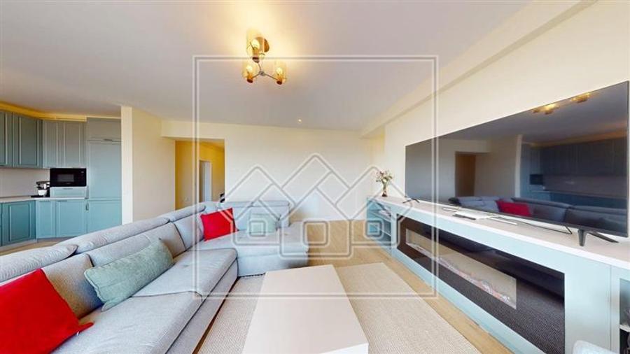 Penthouse nou - 87 mp utili, terasa 100 mp - mobilat si utilat modern