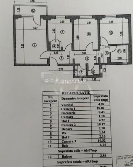 3 camere, 8/10, anvelopat, 70mp, bloc 1979-Gorjului-4 min. metrou - 9