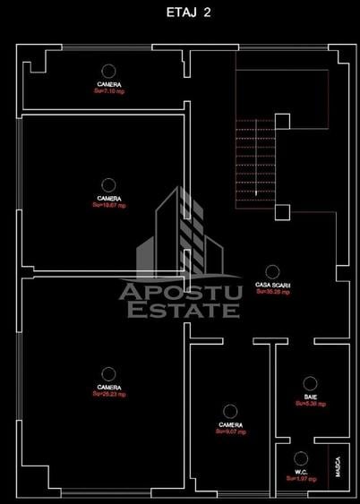 Spatiu pentru birouri240mp8 camere Zona Gai -Centura de Nord Arad
