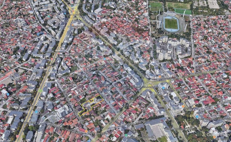 Teren de vanzare 2,818mp Constanta Strada B. P. Hasdeu si Salcamilor