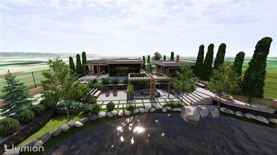 Persoana fizica - teren 1.000mp - Serbanesti - cu lac amenajat