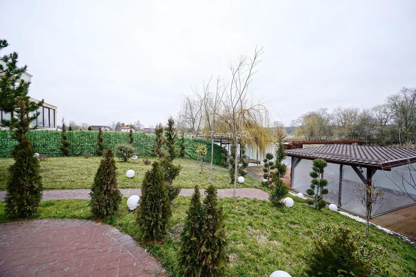 👉 Vilă spectaculoasă pe lac – Ghermănești | 552 mp | Terasă, ponton, - 10
