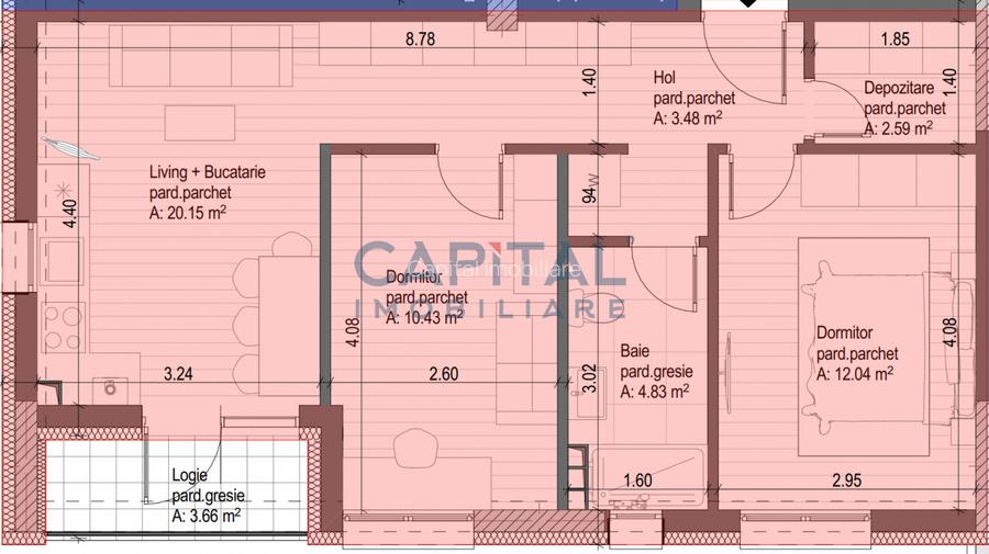 Apartament de vanzare, 3 camere, etaj 1, bloc nou, comision 0% - 2