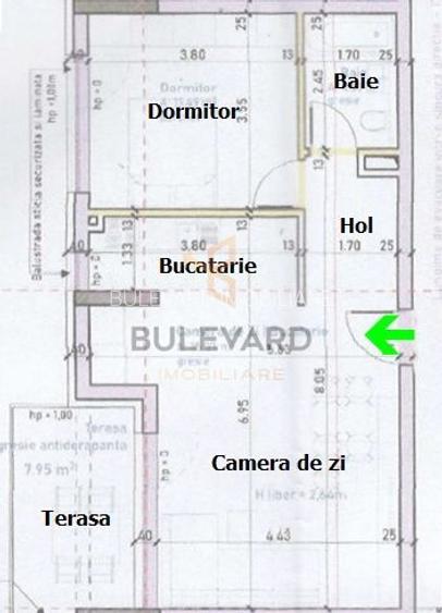 Comision 0. Apartament 2 camere, terasa, bloc nou finalizat cu CF - 1