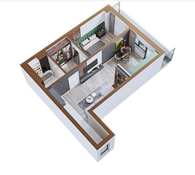 Copou - Apartament 2 camere, 65 mp, Etaj 7 - 9