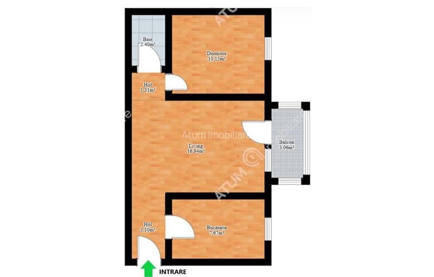 Apartament 2 camere renovat in zona Calea Cisnadiei din Sibiu - 11