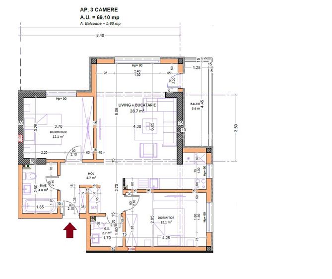 3 Camere - Metrou Berceni - Bloc Nou - Zona Linistita - Parc - 3
