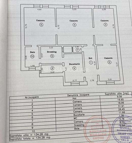 Ap 4 camere, 2 băi, wc serviciu, et 2 din 2, central, Timișoara - 2