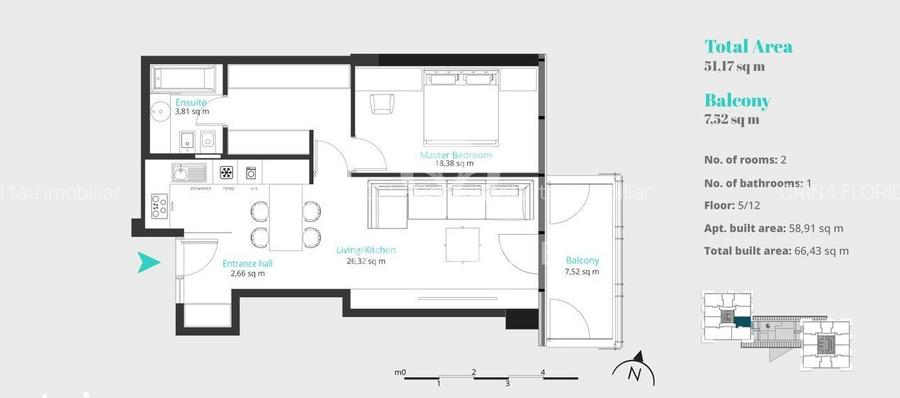 Vanzare 2 camere - Up Site - zona Floreasca - 7