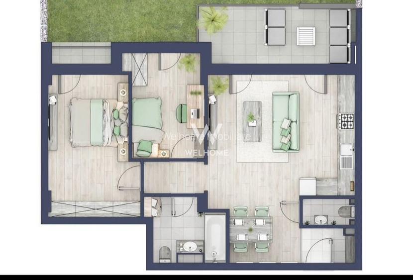 Chirie apartament 3 camere Turnisor Sibiu - 1