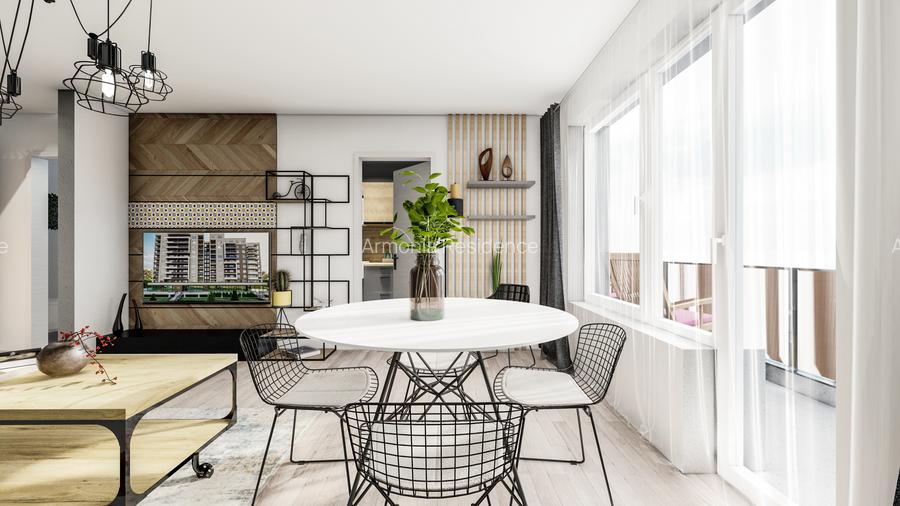 Garsonieră Decomandata de 45,80 mp utili- langa Mall Coresi - ARMONIA RESIDENCE - 4