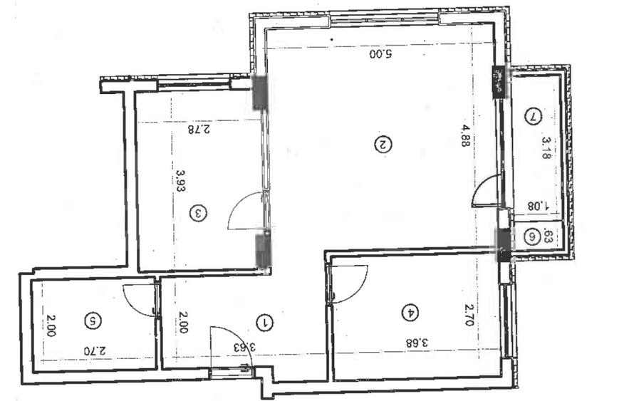 Apartament cu CF, 3 camere, 63 mp, zona Vivo Mall - 5