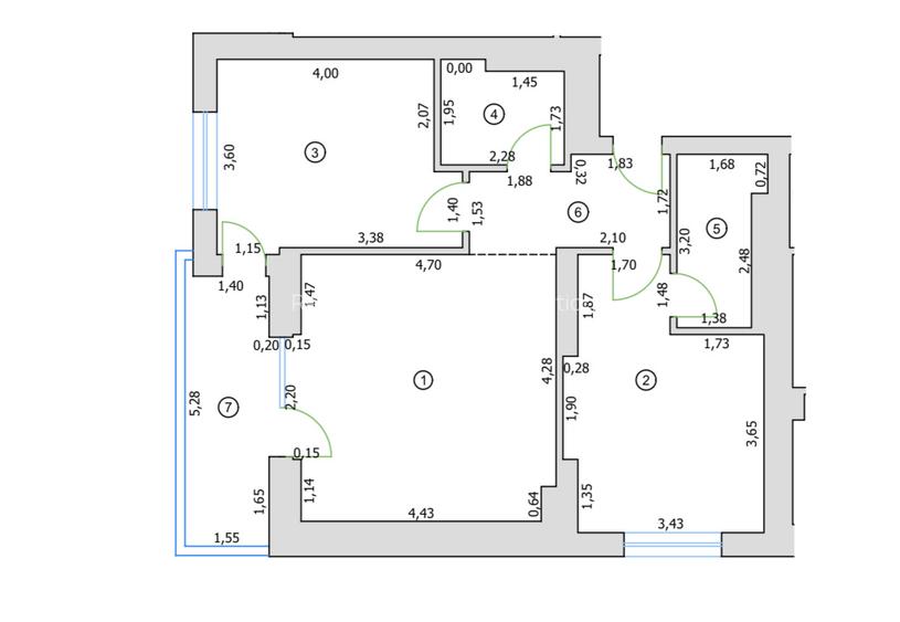 Apartament 3 camere Cortina North - 1