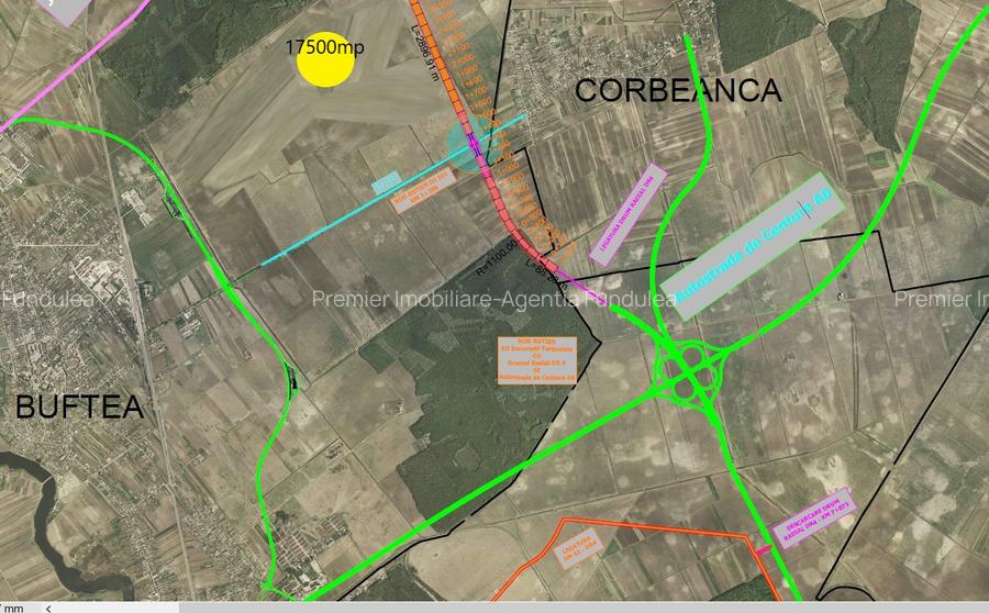 Teren intravilan Buftea 17500 mp - 2