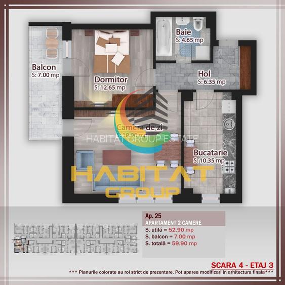 Apartament 2 camere - decomandat - N.Teclu - 7