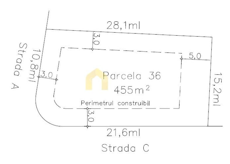 Teren 455mp Sub Coasta / Strada Principala - 6