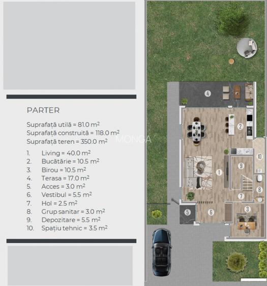 Casa 5 camere 153mp | 0 comision | Tunari | 350mp teren | Scoala Americana - 5