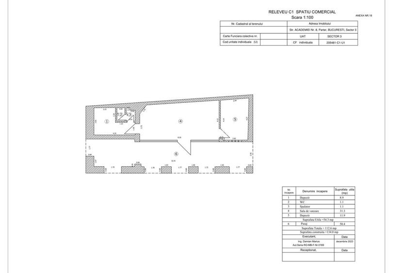 Spațiu Comercial de închiriat Sector 3 Str. ACADEMIEI Nr. 8 Preț Negociabil - 2