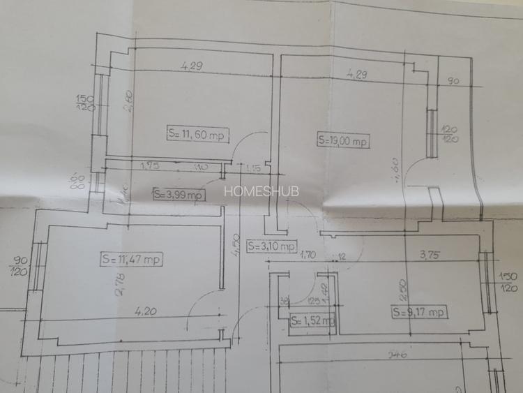 Spațiu birouri 70 mpu, 4 camere decomandate, Bd. Gheorghe Șincai - 10