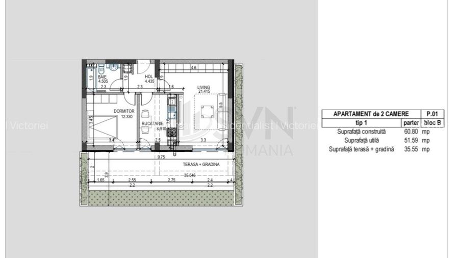 REA1007758 Apartament 2 camere premium Pipera - 11