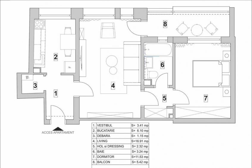 2 camere | semidecomandat | Militari | Metrou Lujerului - 8