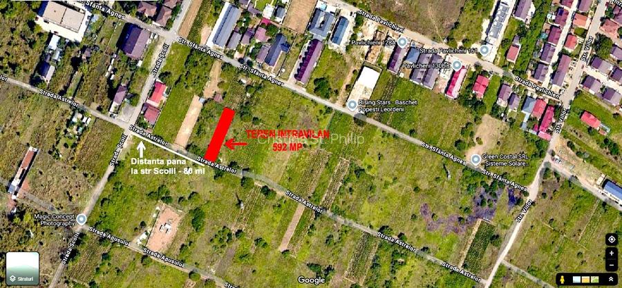 Teren intravilan,592 mp, locatie in dezvoltare, Popesti-Leordeni str Astrelor - 2