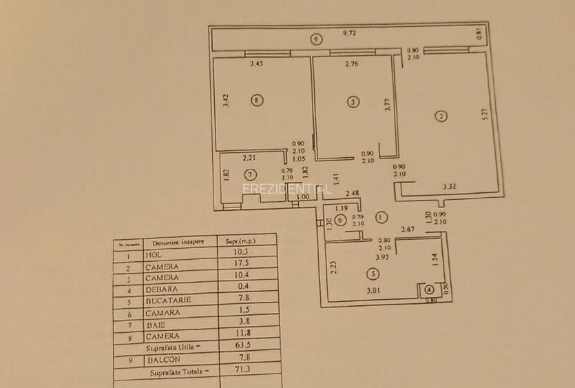 Apartament 3 camere  decomandat – Drumul Taberei - 7