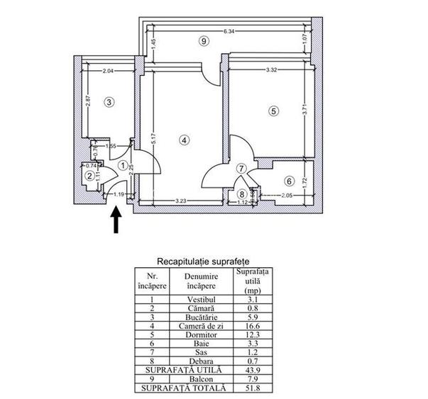 Apartament 2 camere , vedere superba catre Parcul Circului - 11