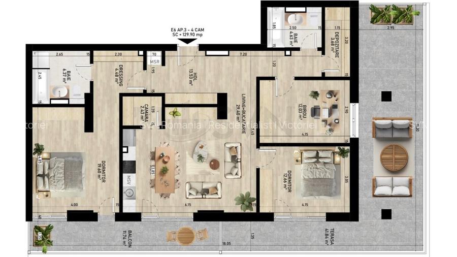 REA1026800 Apartament 4 camere I Gemina by the lake - 4